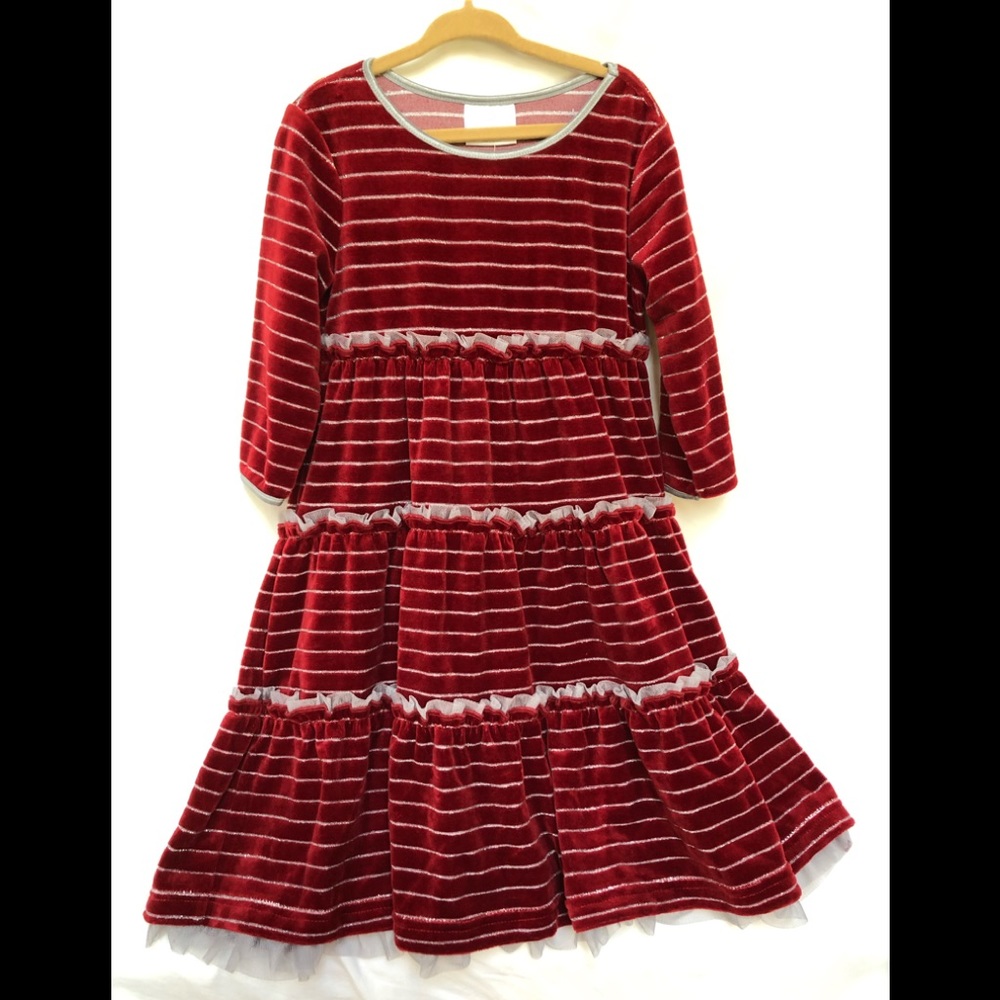 Hanna Andersson size 110 velvet dress NWT